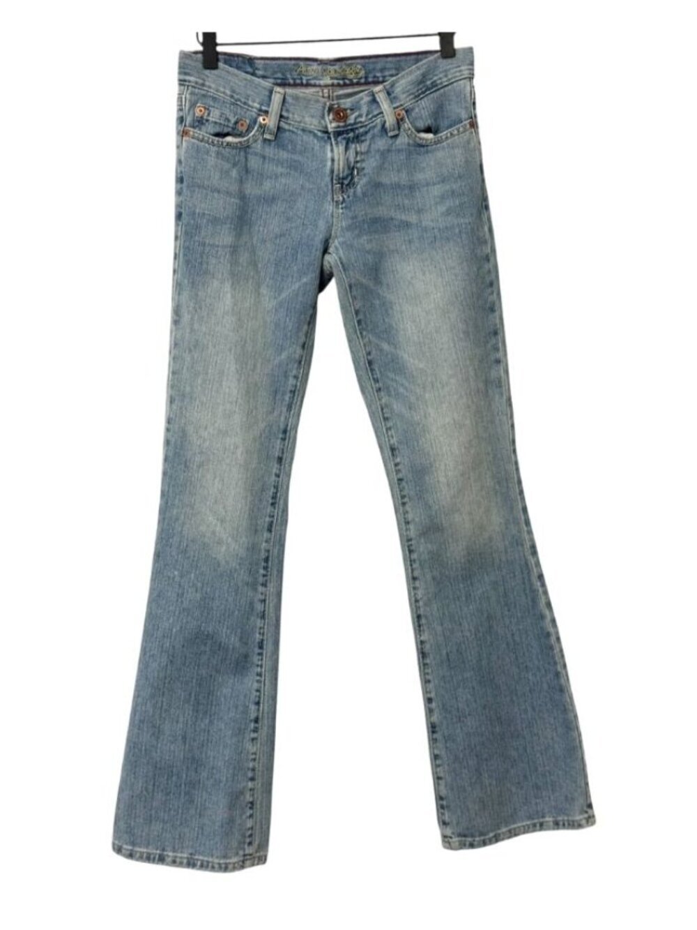 American Eagle Women's Vintage Hipster Fit Jeans Low Rise Flare Y2K Size 2 REG